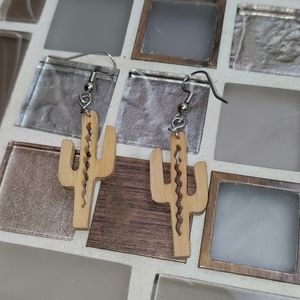 Artisan Cacti earrings-$5 add on